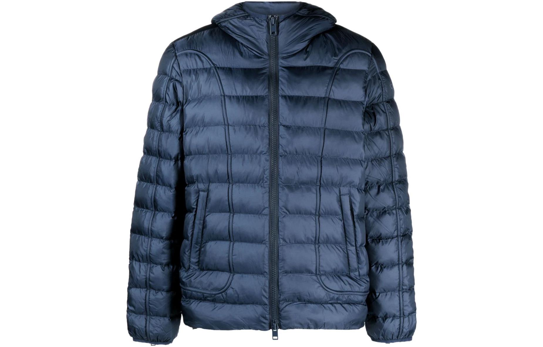 Diesel Solid Color Hooded Jacket Men’s Blue A105970BHAZ