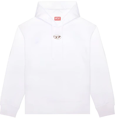 Diesel 純色白色連帽長袖休閒衛衣 A098560IAJH-100 Buy Diesel 純色白色連帽長袖休閒衛衣 A098560IAJH-100