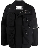 Diesel Solid Color Zip-Up High Neck Long Sleeve Jacket A026680PBAZ9XX Diesel Solid Color Zip-Up High Neck Long Sleeve Jacket A026680PBAZ9XX