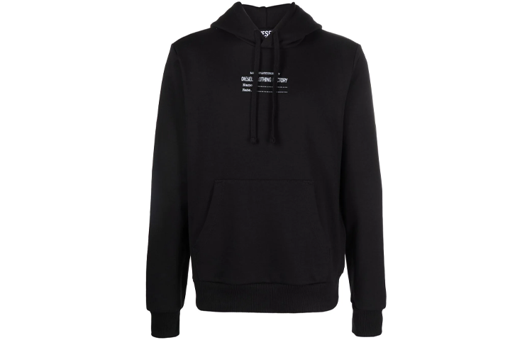 Diesel Solid Logo Hoodie - Black A038140GRAC9XX