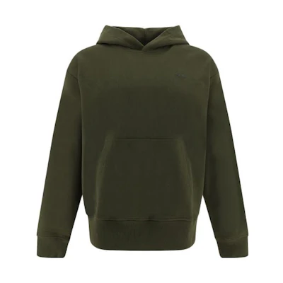 DIESEL Solid Olive Green Hoodie Long Sleeve Sweatshirt. A113040GYCJ5AF