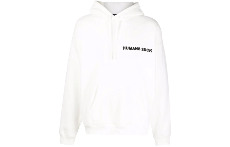 Diesel Solid Slogan Print Hoodie White A032830GCABS141