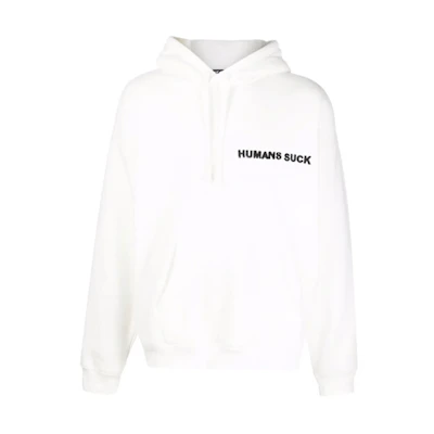 Diesel Solid Slogan Print Hoodie White A032830GCABS141