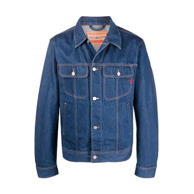 DIESEL SS22 Blue Solid Denim Jacket A03885007A501