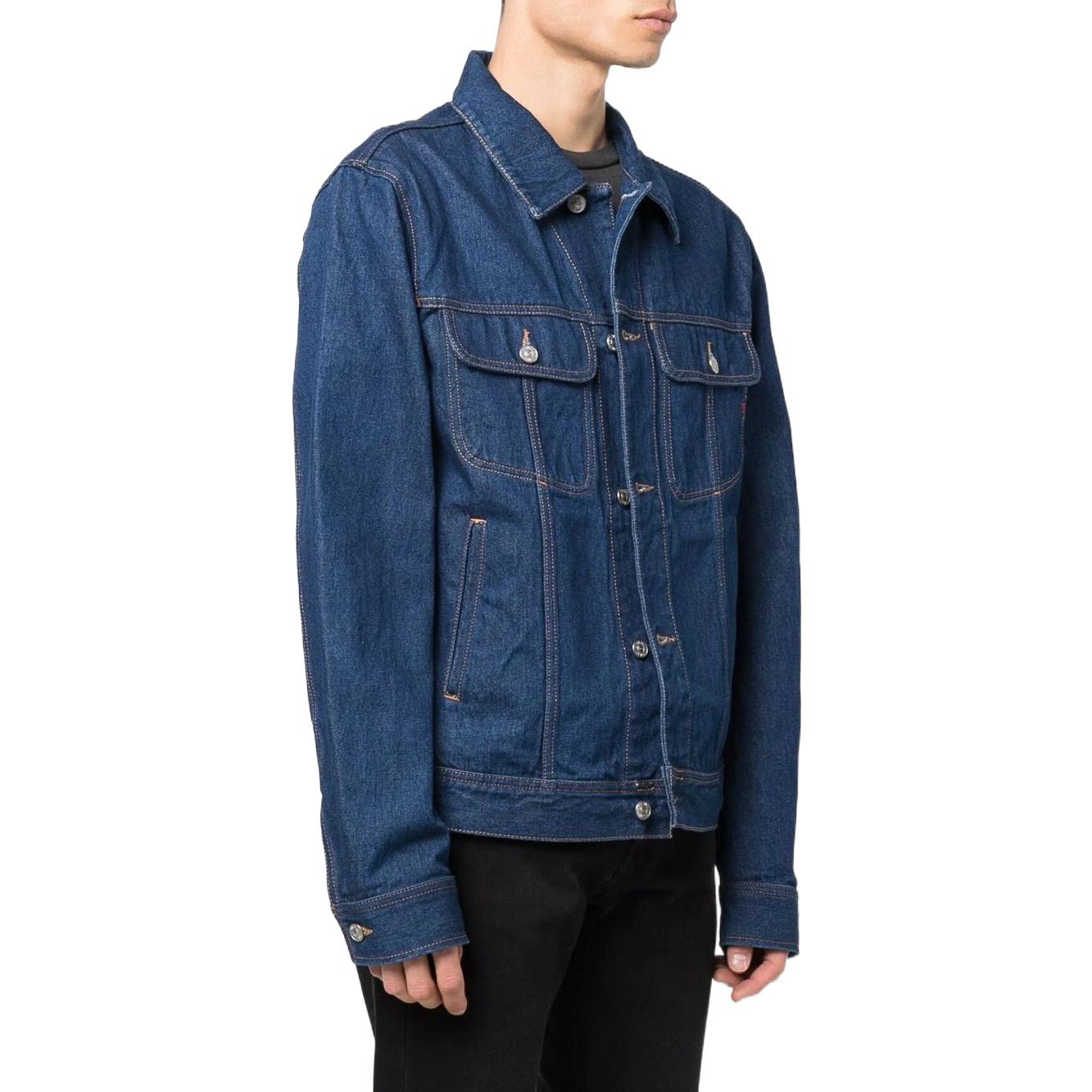 Purchase DIESEL SS22 Jaket Denim Biru Solid A03885007A501