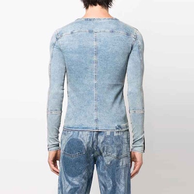 DIESEL SS22 Slim Fit Washed Effect Long Sleeve Crew Neck Shirt A0593209D14 Shop DIESEL SS22 Slim Fit Washed Effect Long Sleeve Crew Neck Shirt A0593209D14