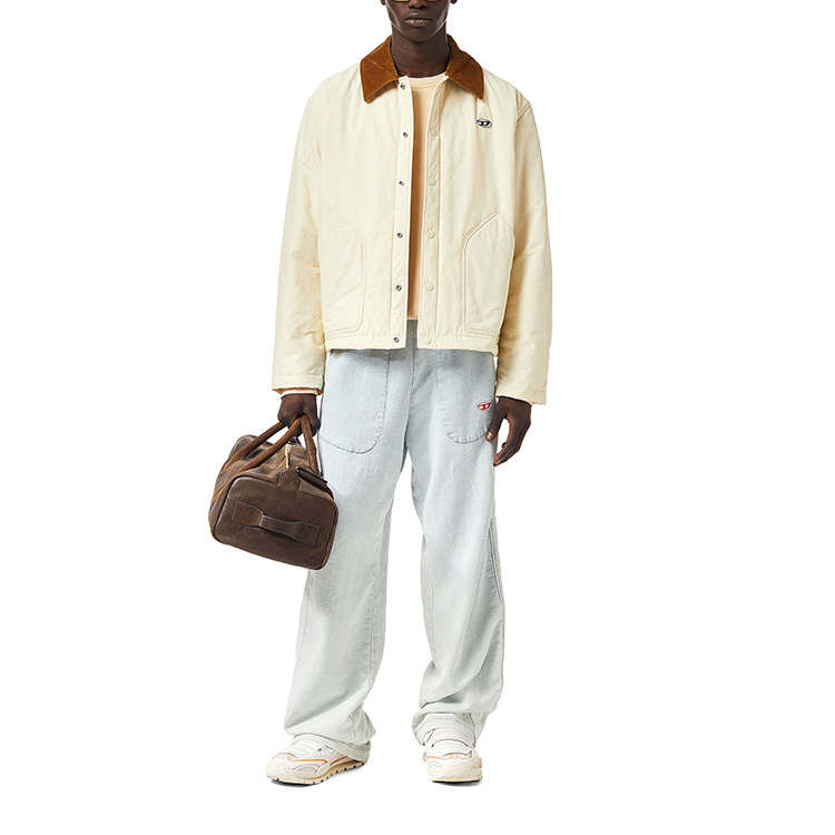 DIESEL SS22  White Single-Breasted Solid Collar Jacket. A035820CFAD1AG 圖 3