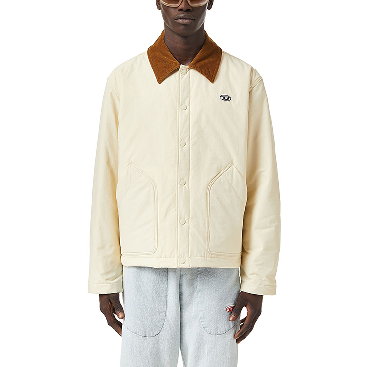 DIESEL SS22  White Single-Breasted Solid Collar Jacket. A035820CFAD1AG 圖 4