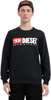 Diesel SS22 Black Crewneck Sweatshirt with Logo Print A037580BAWT9XX Sizing Diesel SS22 Black Crewneck Sweatshirt with Logo Print A037580BAWT9XX