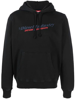 Diesel SS22 Black Logo Print Pullover Hoodie A037440AJIH-96B Order Diesel SS22 Black Logo Print Pullover Hoodie A037440AJIH-96B