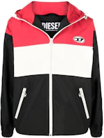 Diesel SS22 Colorblock Logo Patch Zip-Up Bomber Jacket Hoodie A035450JEAA9XXA Diesel SS22 Colorblock Logo Patch Zip-Up Bomber Jacket Hoodie A035450JEAA9XXA