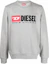 Order Diesel SS22 Kelabu Crewneck Pullover Sweatshirt dengan Logo Huruf. A037580BAWT9CB13