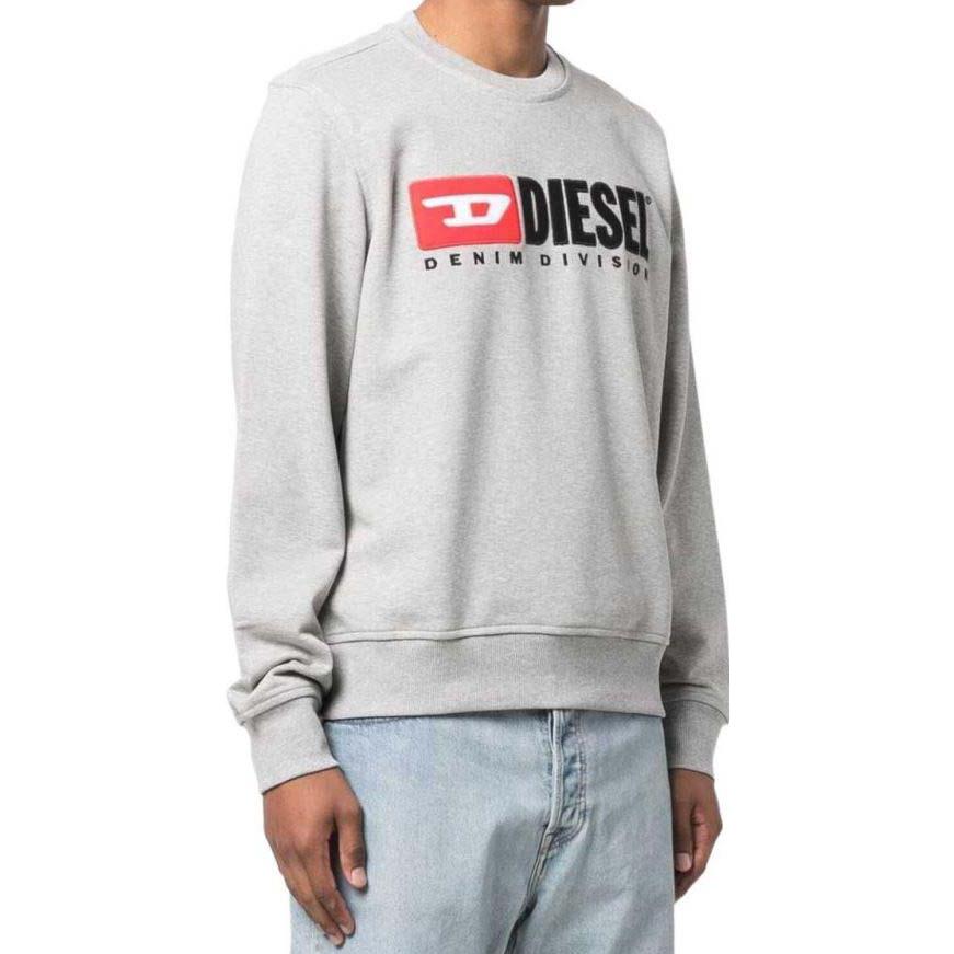 Purchase Diesel SS22 Kelabu Crewneck Pullover Sweatshirt dengan Logo Huruf. A037580BAWT9CB13