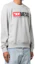 Purchase Diesel SS22 Kelabu Crewneck Pullover Sweatshirt dengan Logo Huruf. A037580BAWT9CB13