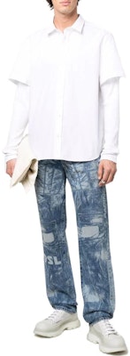 DIESEL SS22 雷射印花直筒牛仔褲 藍色丹寧。 A05947007B801 Lookbook DIESEL SS22 雷射印花直筒牛仔褲 藍色丹寧。 A05947007B801