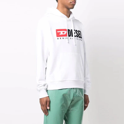 Diesel SS22 刺繡Logo白色衛衣 A037570BAWT-100 Shop Diesel SS22 刺繡Logo白色衛衣 A037570BAWT-100