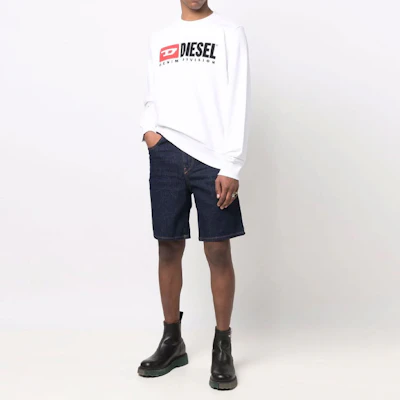 Diesel SS22 Baju Sejuk Putih dengan Cetakan Logo A037580BAWT100 Lookbook Diesel SS22 Baju Sejuk Putih dengan Cetakan Logo A037580BAWT100