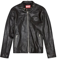 DIESEL SS23 Black Jacket with Solid Color Logo Print Long Sleeves A106270AJIR9XX DIESEL SS23 Black Jacket with Solid Color Logo Print Long Sleeves A106270AJIR9XX