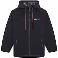 DIESEL SS23 Black Outdoor Hooded Jacket with Logo Design. A095920CGBP DIESEL SS23 Black Outdoor Hooded Jacket with Logo Design. A095920CGBP