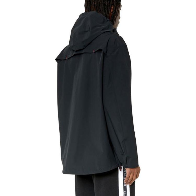 Purchase ディーゼル SS23 ブラック ロゴデザイン アウトドア フード付きジャケット. A095920CGBP