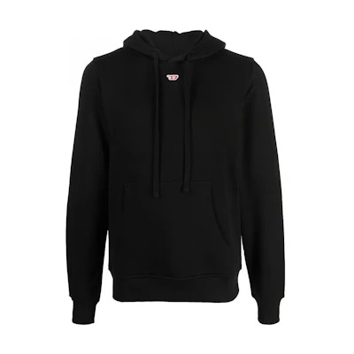 DIESEL SS23 Black Pullover Sweatshirt with Solid Logo Design. A040730GEAD9XX