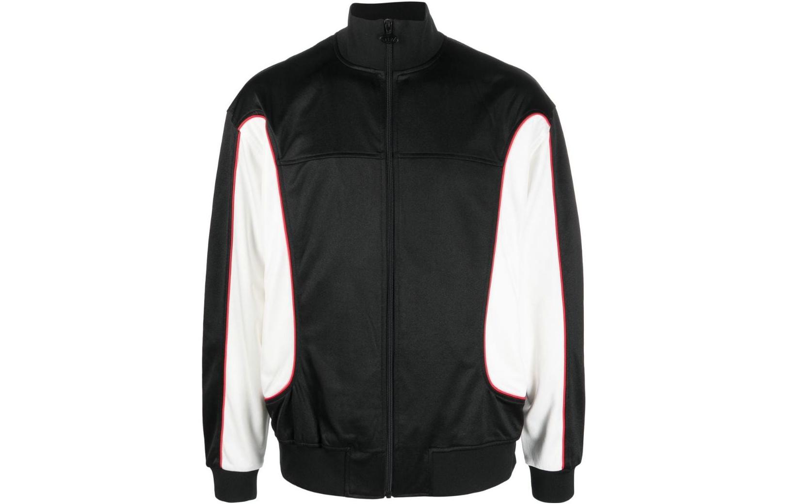 DIESEL SS23  Colorblock Zip-Up Jacket in Black A084790GRBN9XXA