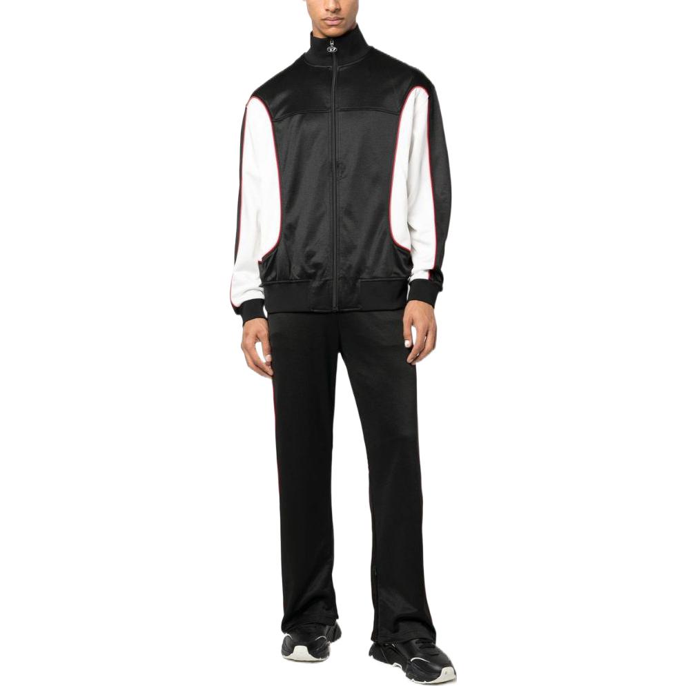 Lookbook DIESEL SS23 Jaket Zip-Up Blok Warna Hitam A084790GRBN9XXA