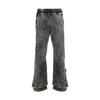 DIESEL SS23 High-Waisted Wide-Leg Drawstring Casual Pants Grey A075940BVFH-93R