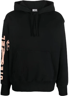 Diesel SS23 Black Hoodie with Solid Letter Print Design A090220EJAB-900 Buy Diesel SS23 Black Hoodie with Solid Letter Print Design A090220EJAB-900