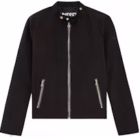 Diesel SS23 Black Zip-Up Stand Collar Jacket A100840IJAN-9XX Diesel SS23 Black Zip-Up Stand Collar Jacket A100840IJAN-9XX