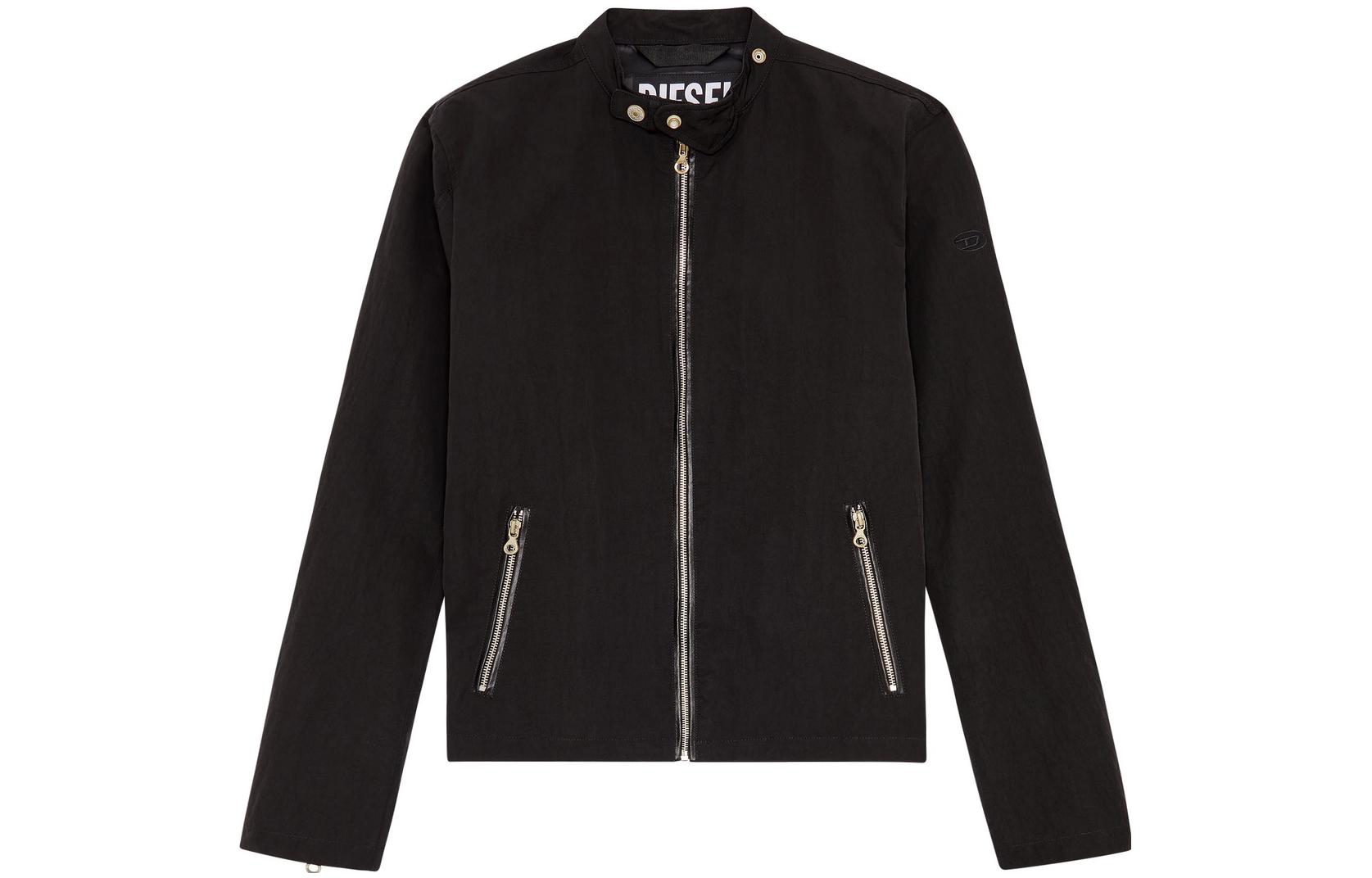 Diesel SS23 Black Zip-Up Stand Collar Jacket A100840IJAN-9XX 圖 2