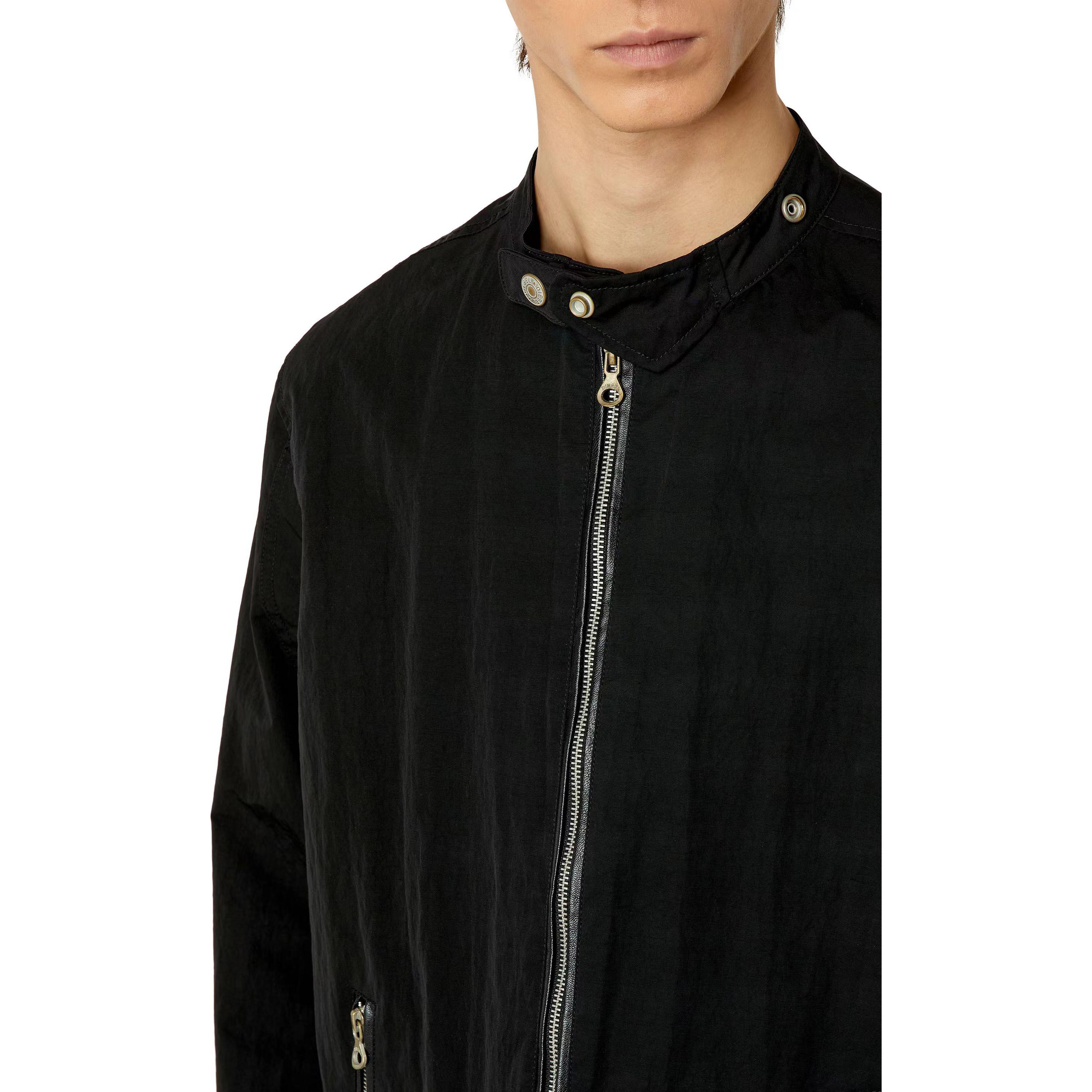 Diesel SS23 Black Zip-Up Stand Collar Jacket A100840IJAN-9XX 圖 4