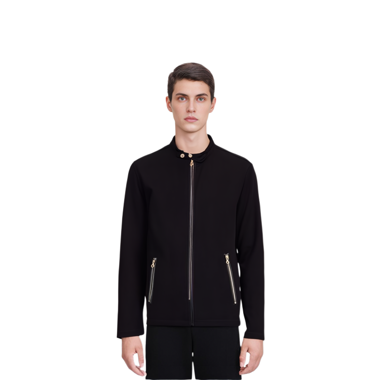 Diesel SS23 Black Zip-Up Stand Collar Jacket A100840IJAN-9XX 圖 5