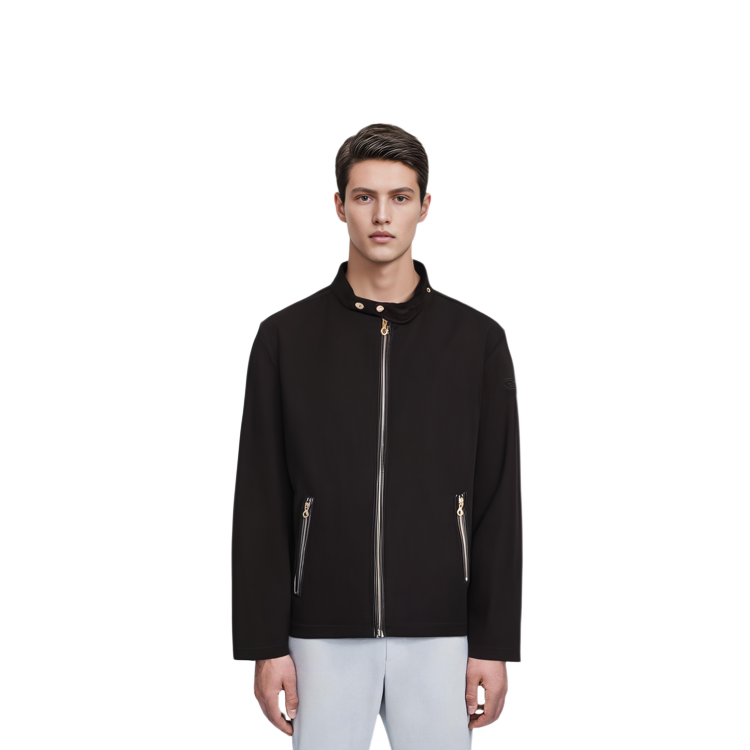 Diesel SS23 Black Zip-Up Stand Collar Jacket A100840IJAN-9XX 圖 7