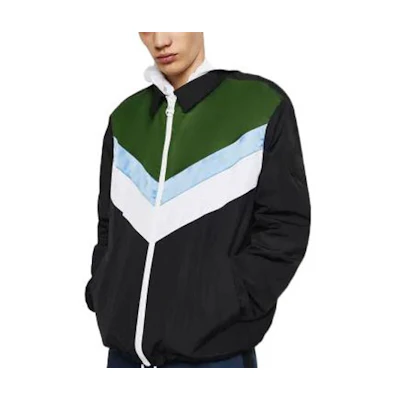 Diesel SS23 Color-Block Zip-Up Jacket Men’s Black 00SUDZ00JVL-900