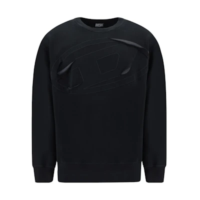 Diesel SS23 Graphic Print Crewneck Sweatshirt Black A098910AJAB-900