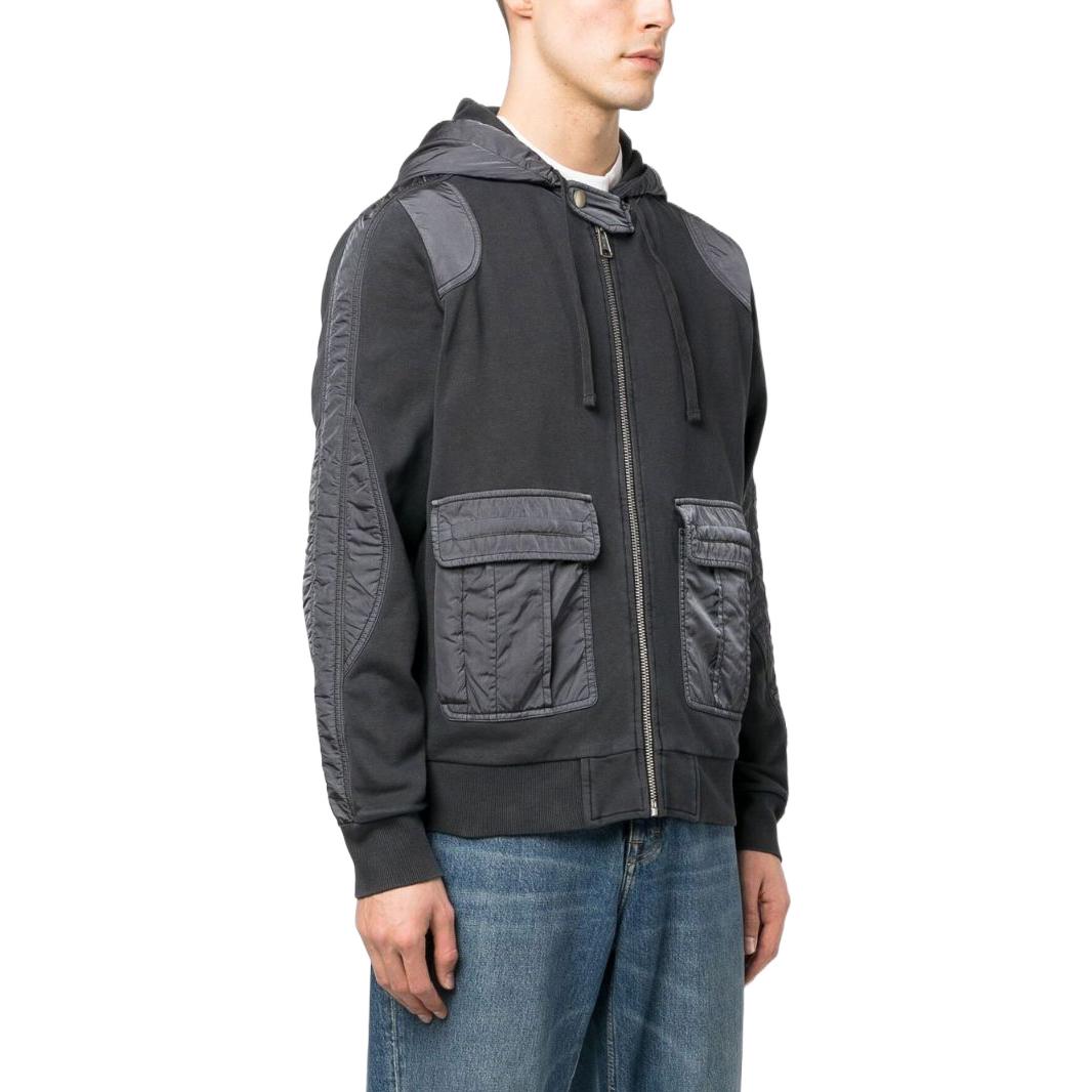 Diesel SS23 Grey Patchwork Utility Pocket Cardigan Jacket A090350LCAL-900 圖 5