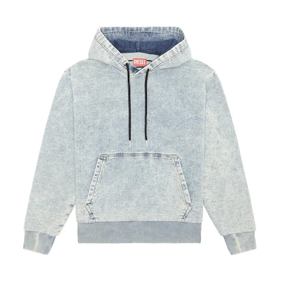 Diesel SS23 Japan Exclusive Vintage Washed Denim Hoodie Men DIS089NAK845