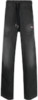 DIESEL SS23 Mid-Rise Drawstring Straight Fit Jeans Men’s Black Fade Effect. A0392409E3-002 DIESEL SS23 Mid-Rise Drawstring Straight Fit Jeans Men’s Black Fade Effect. A0392409E3-002