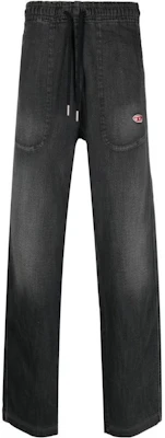 DIESEL SS23 中腰抽繩直筒牛仔褲 男士 黑色漸層效果 A0392409E3-002 Buy DIESEL SS23 中腰抽繩直筒牛仔褲 男士 黑色漸層效果 A0392409E3-002