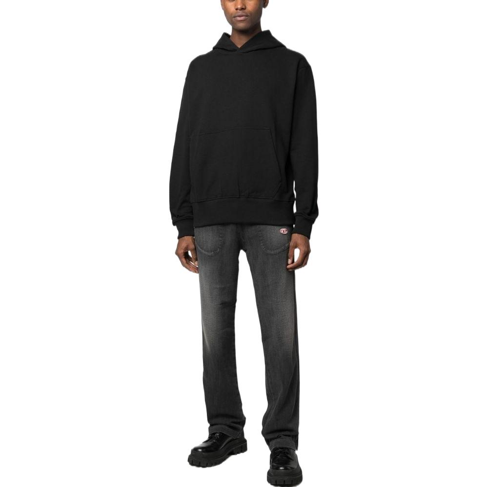 Lookbook DIESEL SS23 中腰抽繩直筒牛仔褲 男士 黑色漸層效果 A0392409E3-002