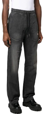 DIESEL SS23 中腰抽繩直筒牛仔褲 男士 黑色漸層效果 A0392409E3-002 Purchase DIESEL SS23 中腰抽繩直筒牛仔褲 男士 黑色漸層效果 A0392409E3-002