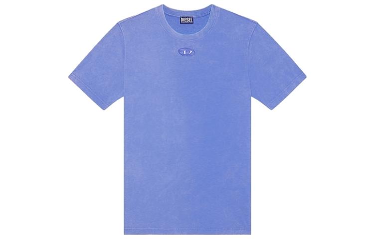 DIESEL SS23 Oval-D Collection Blue Crew Neck Short Sleeve T-Shirt for Men A085320CJAA-1