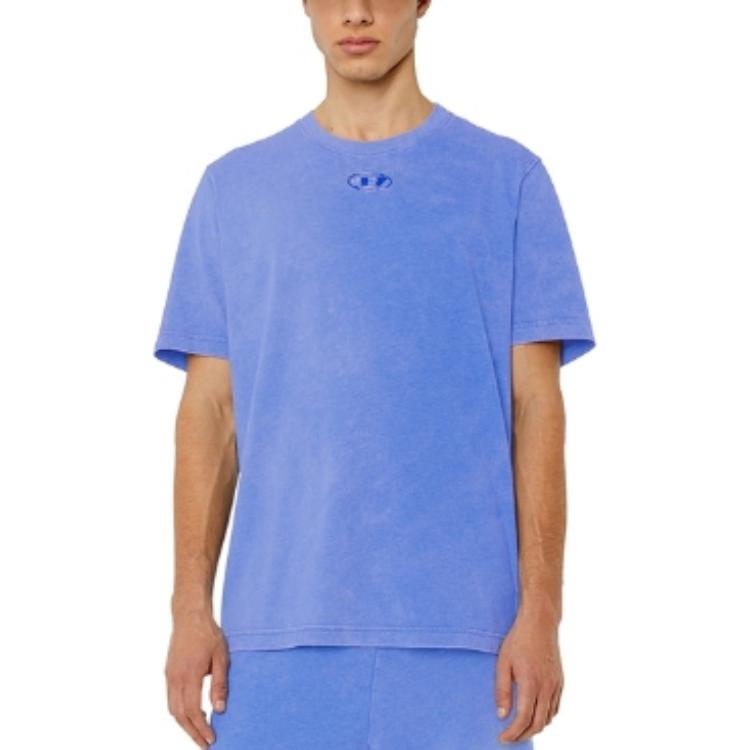 Lookbook DIESEL SS23 Oval-D Collection Blue Crew Neck Short Sleeve T-Shirt for Men A085320CJAA-1
