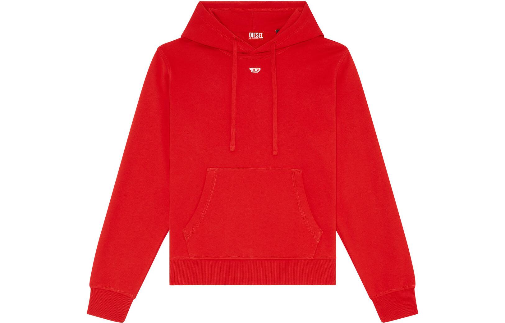 DIESEL SS23 Oval-D Small Logo Pullover Hoodie Red - A040730GEAD42G 圖 2