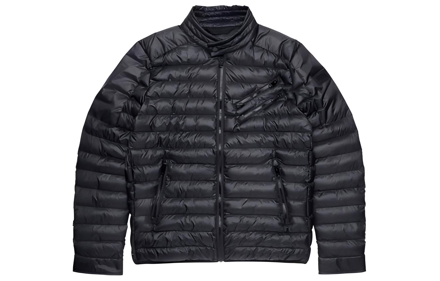 Diesel SS23 Quilted Stand Collar Zip Jacket Black A030250GBAD-9XX