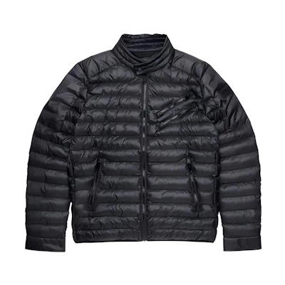 Diesel SS23 Quilted Stand Collar Zip Jacket Black A030250GBAD-9XX