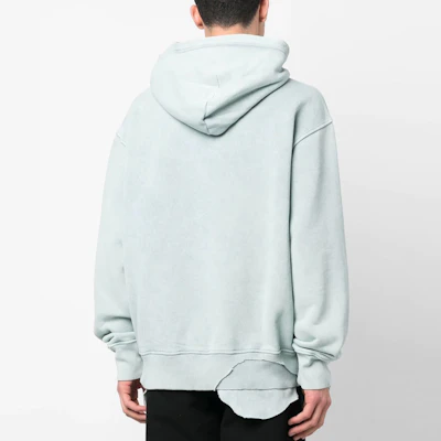 Diesel SS23 Solid Color Drawstring Sleeve Hoodie Blue A075930BVFH-9BL Shop Diesel SS23 Solid Color Drawstring Sleeve Hoodie Blue A075930BVFH-9BL