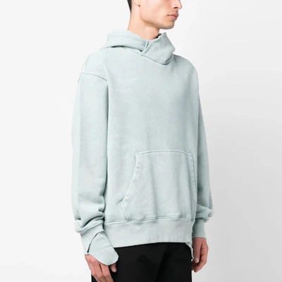 Diesel SS23 Solid Color Drawstring Sleeve Hoodie Blue A075930BVFH-9BL Purchase Diesel SS23 Solid Color Drawstring Sleeve Hoodie Blue A075930BVFH-9BL