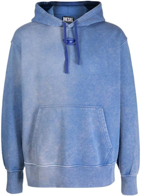Diesel SS23 Vintage Effect Drawstring Hoodie Men’s Blue A085330AIJJ-8II Buy Diesel SS23 Vintage Effect Drawstring Hoodie Men’s Blue A085330AIJJ-8II